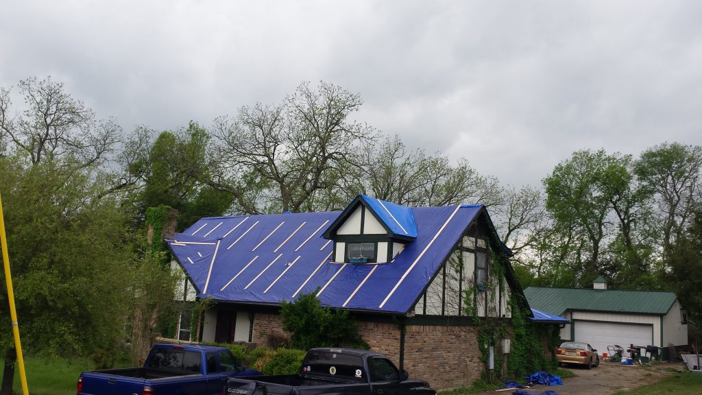 How to Properly Tarp a Hail Damaged Roof Overhead And Profit